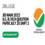 JEE Main 2021 Question Paper with Answer Key PDF Jul 20 Shift 2 ZPYP